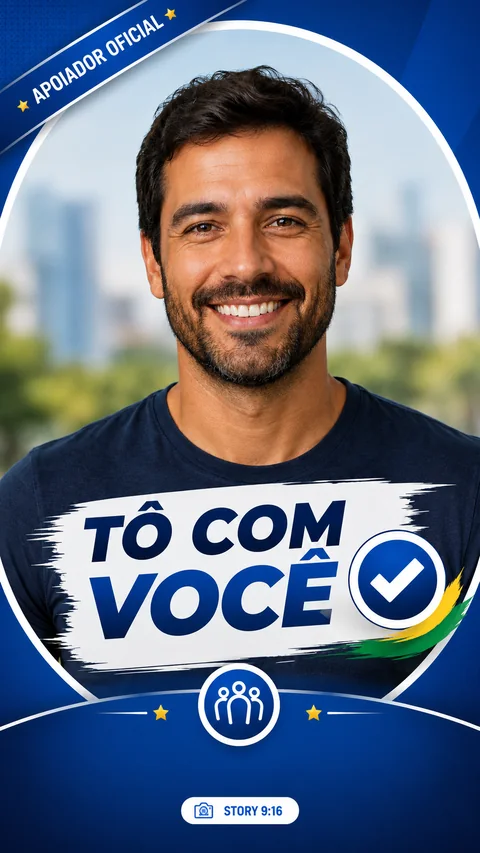 Exemplo de Story com moldura